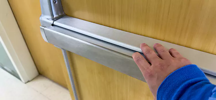 Installing a Push Bar on a Door Altus